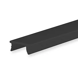 Accessory for profile SURF8 / UP8 / UP10 - cover COVER34 black / matt, 25% translucency, 200cm