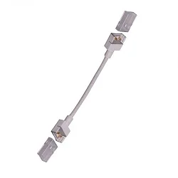 Clip-connector with cable (max. 5A) for 2-pole IP68 LED strips (with 1.2cm width and pitch >0.8cm)