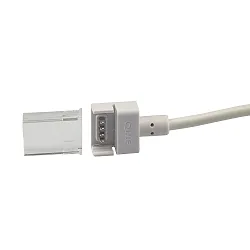 Clipped cable connection (max. 5A) for 4-pole IP68 LED strips (with 1.2cm width and pitch >0.8cm)