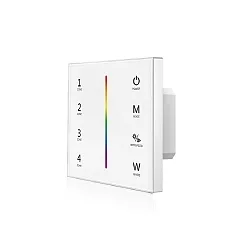 Sys-Pro recessed RGB+W touch remote + DMX output, 4 zones, 230V, white