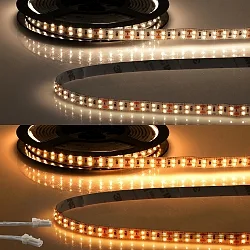 LED CRI919 / 940 MiniAMP Flex strip, 24V, 20W, dynamic white, both sided cable with male plug