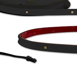LED UV-C MiniAMP Flex strip 270nm, for surface disinfection, IP54, 12V DC, 3W, 1-sided with male plug