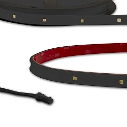 LED UV-C MiniAMP Flex strip 270nm, for surface disinfection, IP54, 12V DC, 12W, 1-sided with male plug