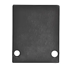 Accessory for profile HIDE SINGLE - aluminium endcap EC89B incl. screws, black RAL 9005