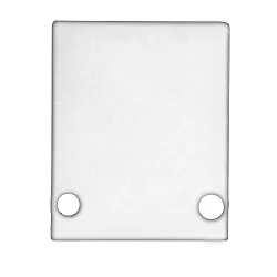 Accessory for profile HIDE SINGLE - aluminium endcap EC89W incl. screws, white RAL 9003