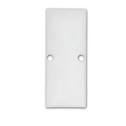 Accessory for profile HIDE DOUBLE - aluminium endcap EC90 incl. screws, white RAL 9003