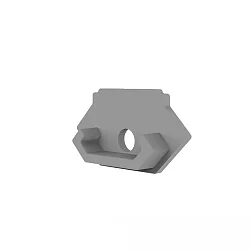 end cap E214 corner inside, without cable hole, grey