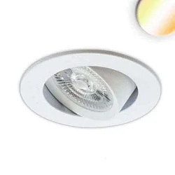 recessed luminaire Sunset Slim68 IP40, dimmable 9W 700lm 1800-2800K 45° 45° CRI 93