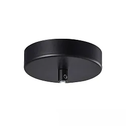 canopy INFINITY ROUND BLACK 5 5-fold, round, without lamp socket