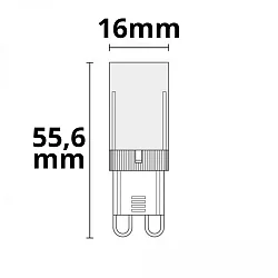 plug-in socket lamp 32SMD G9 5W 470lm 3000K 270° CRI 80-89 dimmable