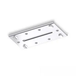 connector flat, mechanical, surface-mounted version, silver
