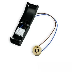 socket GU10 2-fold, with junction box, 3-pole