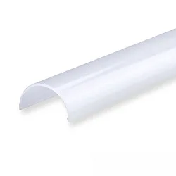 cover COVER26 (T5/T8 EXCHANGE MODULE) - 145CM long, half round, opal, satined