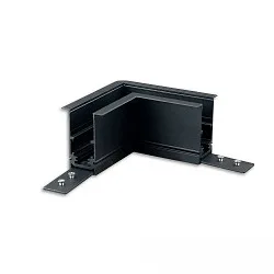 corner connector CORNER 90° HORIZONTAL - TRACK48 RECESSED isolated, mechanical, horizontal, black