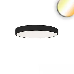 ceiling luminaire COLOR SWITCH ROUND - Ø 40CM CCT Switch, UGR < 19, multipower IP40, black dimmable