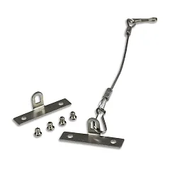 safety rope LAMP30 V1 (WITH ISO-113641) with adapter, chrome