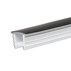 accessories profile cover FLEX-COVER10 TWIST+BEND, opal, black 2000cm