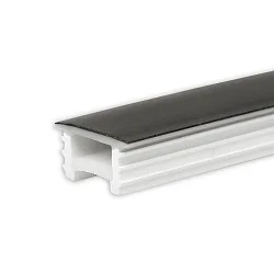 accessories profile cover FLEX-COVER16 TWIST+BEND, opal, black 2000cm
