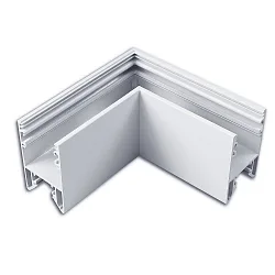 L-connector HALON 1-fold, silver