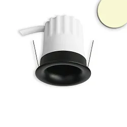recessed spotlight BACK32 round, set back IP20, black dimmable