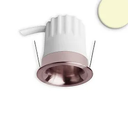 recessed spotlight BACK32 round, set back IP20, rose gold dimmable