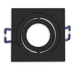 mounting frame MR11/GU10 MINI SPOT square, swivelling, black