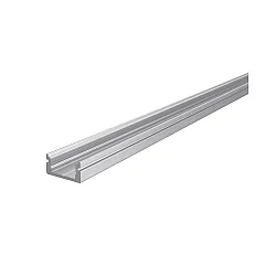 AU-01-08, flat U-profile for 8 - 9,3 mm LED stripes, 200cm, brushed aluminum