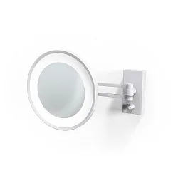 mirror with lighting BS 36 LED 3-fold IP 44, white matt