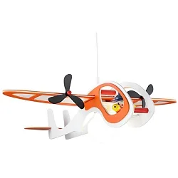 Pendant luminaire AEROPLANE WITH JOE, nursery lamp, 1x E27