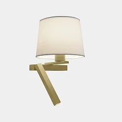 wall and ceiling luminaire HALL SLIM LED E27, shade excl., gold matt