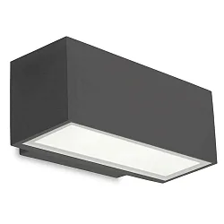 outdoor wall luminaire AFRODITA LED DOUBLE EMISSION - 22CM up / down, switchable IP66, anthracite 