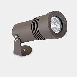 outdoor spot MICRO LED swivelling IP65, brown dimmable
