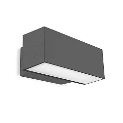 outdoor wall luminaire AFRODITA LED DOUBLE EMISSION - 30CM up / down, DALI controllable IP66, anthracite dimmable