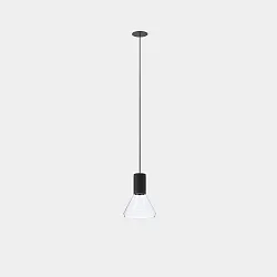pendant luminaire IRIS PENJANT TRIM IP23, black dimmable