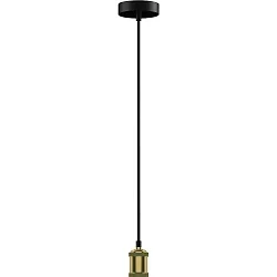 pendant luminaire LOFT surface-mounted version, 3-pole E27 IP20, gold dimmable