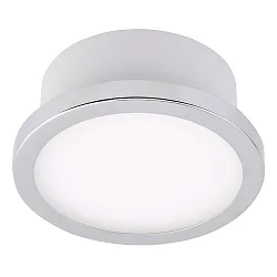 ceiling luminaire AQUA UNO round, CCT Switch, switchable GX53 IP44, chrome, glossy