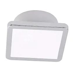 ceiling luminaire AQUA UNO square, CCT Switch, switchable GX53 IP44, chrome, glossy 
