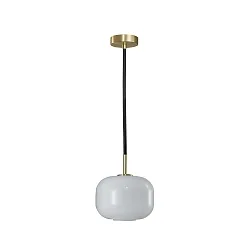 pendant luminaire CUSCINO SMALL G9 IP20, brass, black