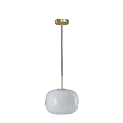 pendant luminaire CUSCINO MEDIUM E27 IP20, brass, black