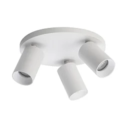ceiling luminaire SPOTON CIRCLE 3 3 flames GU10 IP20, white