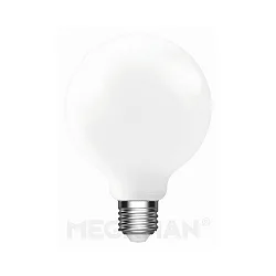 LED globe shape lamp G95, E27, 8.6W 2800K 1055lm 360°, dimmable, opal