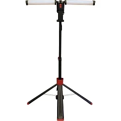 LED Work lamp HELFA DUO site luminaire, 80W, 5000K, 4500lm, IP54, red