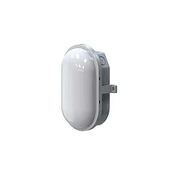 damp-proof luminaire ZELLA NEO oval, impact resistant, switchable, multipower IP54, grey