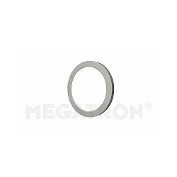 Magnetic decoring COVER UP for LED ceiling luminaire PANO DIM CCT ROUND, brushed steel, for Ø 29cm (MT76113)
