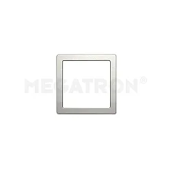Decorative cover for PANO DIM CCT SQUARE, brushed steel, for 21.9 x 21.9cm (MT76116)