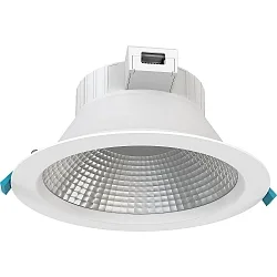 recessed luminaire FILA FR Ø 20CM CCT Switch, switchable, multipower, with reflector IP54, white  14