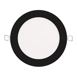 recessed downlight LED PANEL FLAT 145 R SCCT MP round, CCT Switch, switchable, multipower IP44, black 