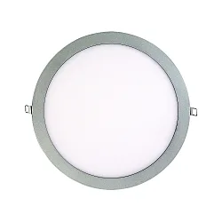 recessed downlight LED PANEL FLAT 300 R 840 350MA PRISM round, UGR < 19, excl. LED driver IP20, mat, titanium dimmable