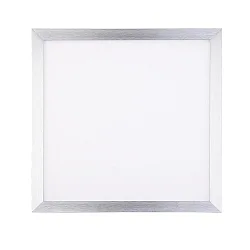 Recessed LED luminaire LED PANEL FLAT Q1, aluminum, 18W, warm white, 1-10V dimmable