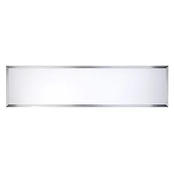 Recessed LED luminaire LED PANEL FLAT R1S, 40W, aluminium, warm white, 1-10V dimmable